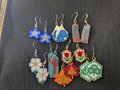 Flower (and plant) earrings