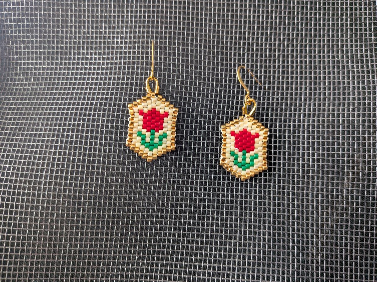 Flower (and plant) earrings
